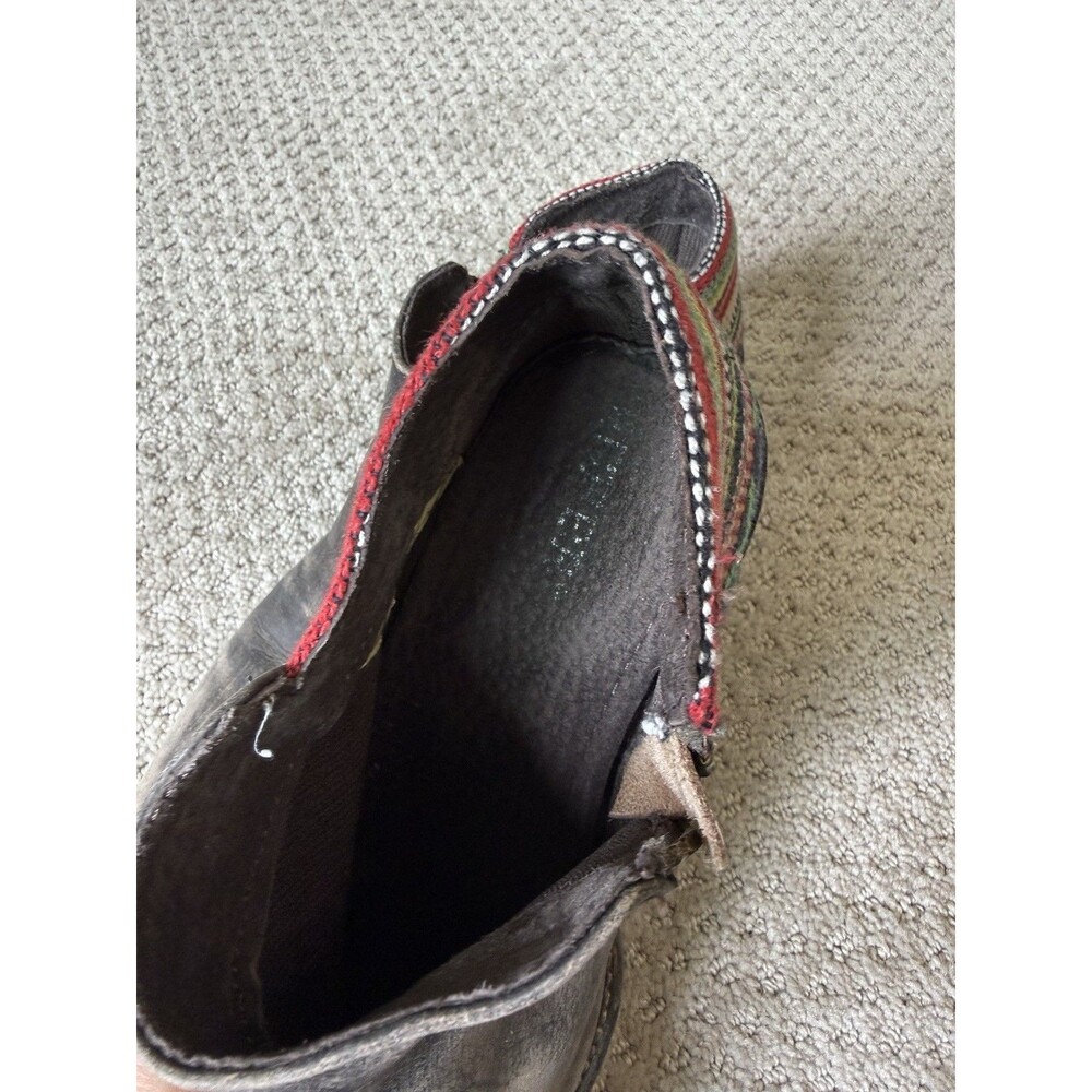 Roper Serape Heel Southwestern Cowboy Boots Western Booties Cowgirl Snip Toe - Picture 14 of 16